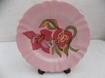 Wanddecoratie wandbord roze plateel Katwijk, Ophalen of Verzenden