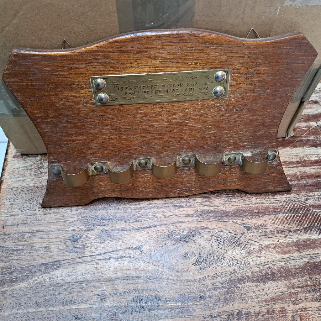 antiek wandrekje voor pijpen, Ophalen of Verzenden
