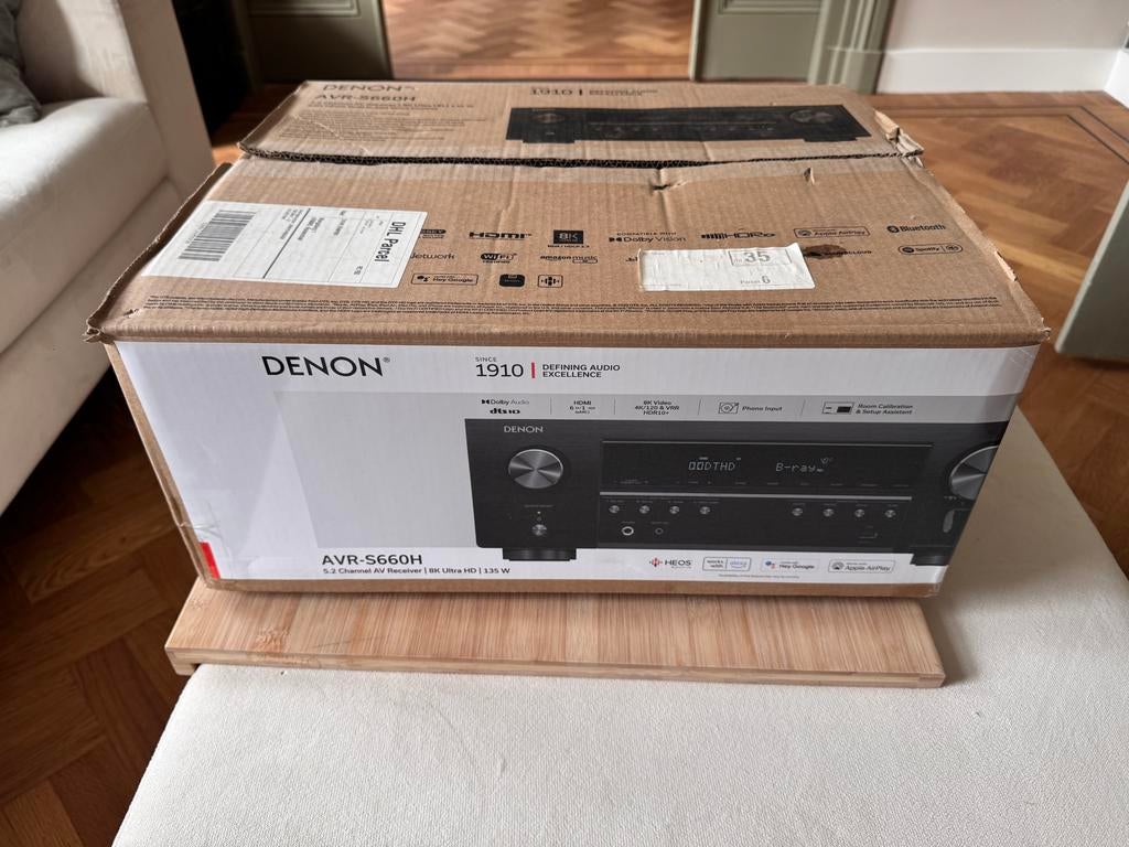 Denon AVR-S660H Home Cinema Receiver 7.1, Denon, Ophalen of Verzenden, Zo goed als nieuw, 120 watt of meer