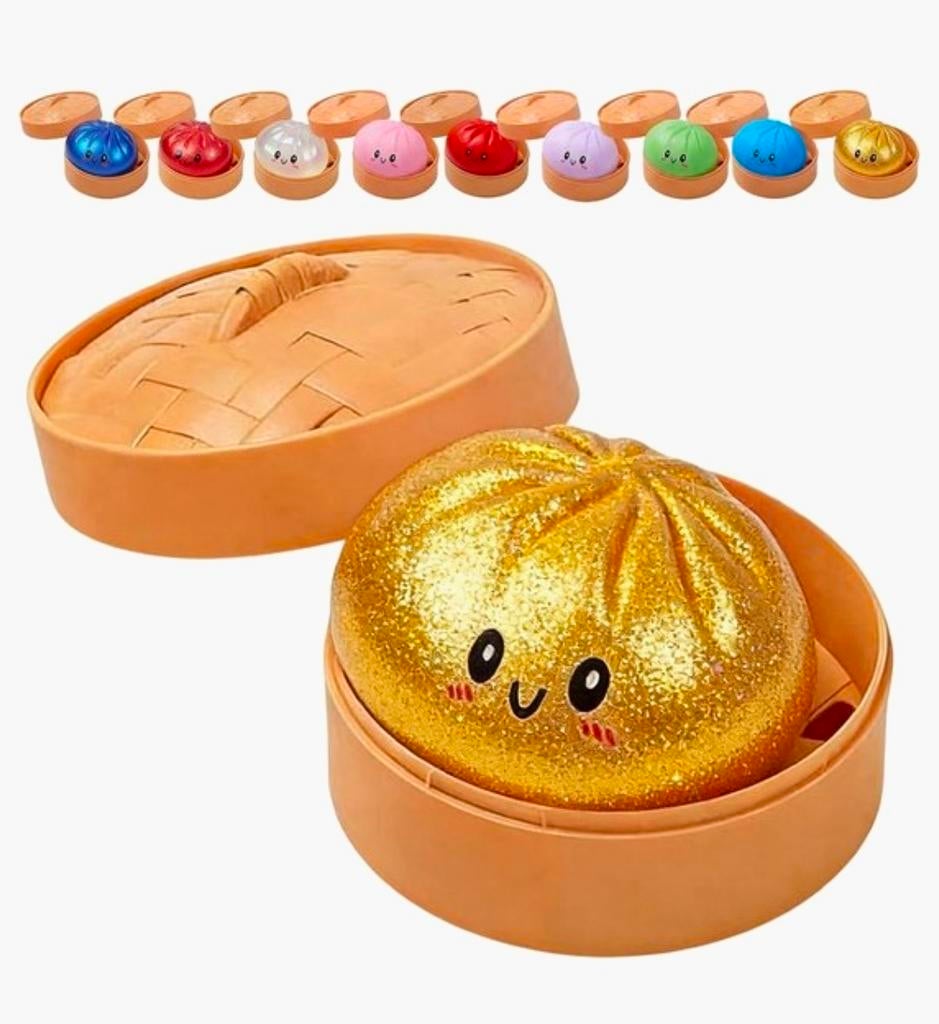 Groothandel - Squishy Dumpling met Glitters & Regenboog, Ophalen of Verzenden, Nieuw