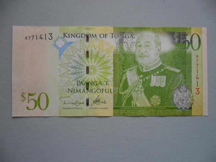 Tonga #42 [ND] / 50 pa'anga UNC, Postzegels en Munten, Bankbiljetten | Oceanië, Los biljet, Verzenden