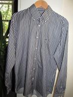 E1432 McGREGOR mt L overhemd rood wit zwart streep, Kleding | Heren, Overhemden, Zo goed als nieuw, Halswijdte 41/42 (L), Rood