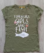 Leuk groen T-shirt draagmaat140 opdruk I only like girls wh, Kinderen en Baby's, Kinderkleding | Maat 140, Gebruikt, Meisje, Ophalen of Verzenden