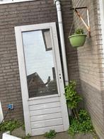 Buitendeur 211,5x83 cm met dubbel glas, Ophalen, Gebruikt, 80 tot 100 cm, Buitendeur