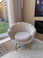 Kinderfauteuil beige met gouden poten, Ophalen, Zo goed als nieuw