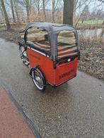 Elektrisch bakfiets is gekeurd met twee accu's, Ophalen, Gebruikt, 4 kinderen of meer, Huif