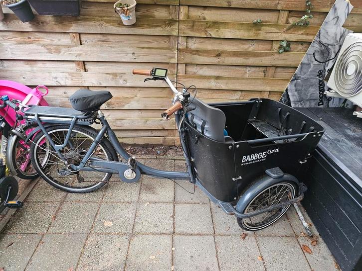 Babboe curve gebruikt, Fietsen en Brommers, Fietsen | Bakfietsen, Gebruikt, 4 kinderen of meer, Ophalen