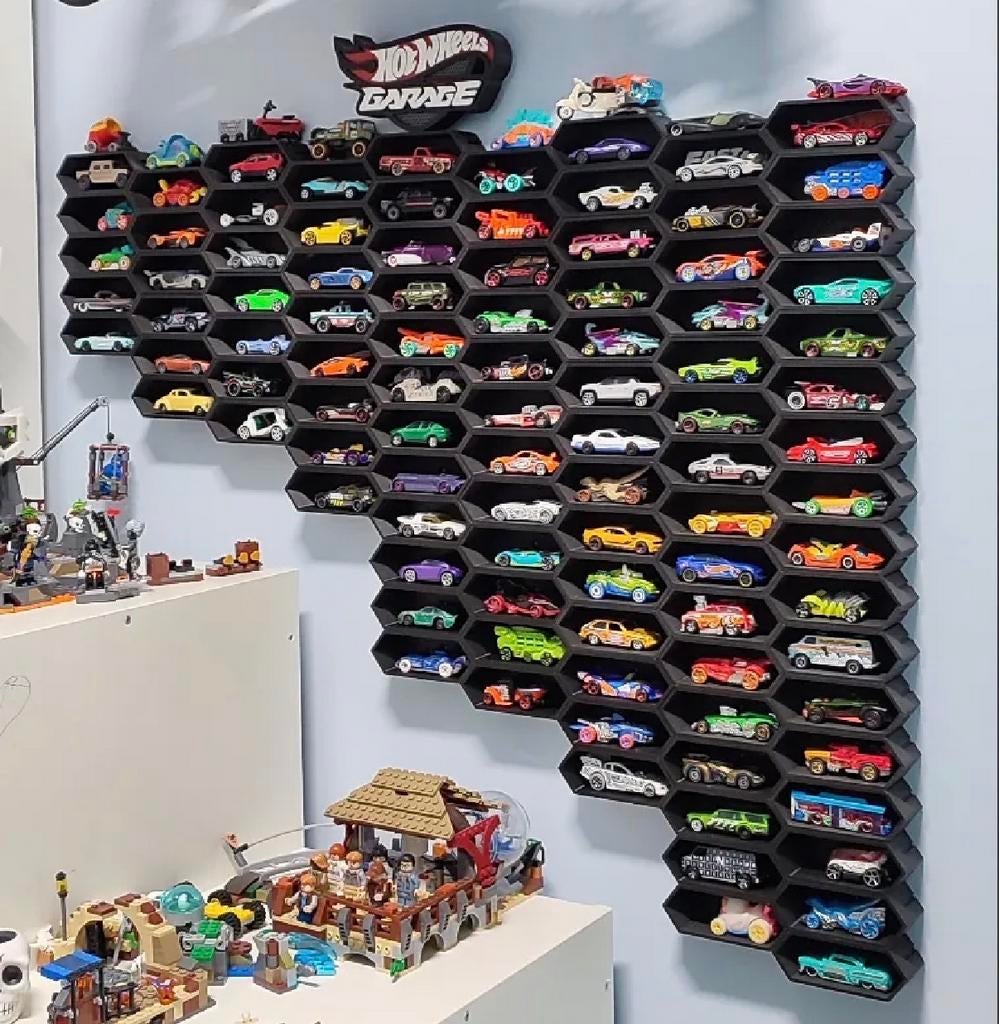 3D Geprinte Hot Wheels Garage - Wandmontage, Minder dan 90 cm, Nieuw, Ophalen of Verzenden, Minder dan 50 cm