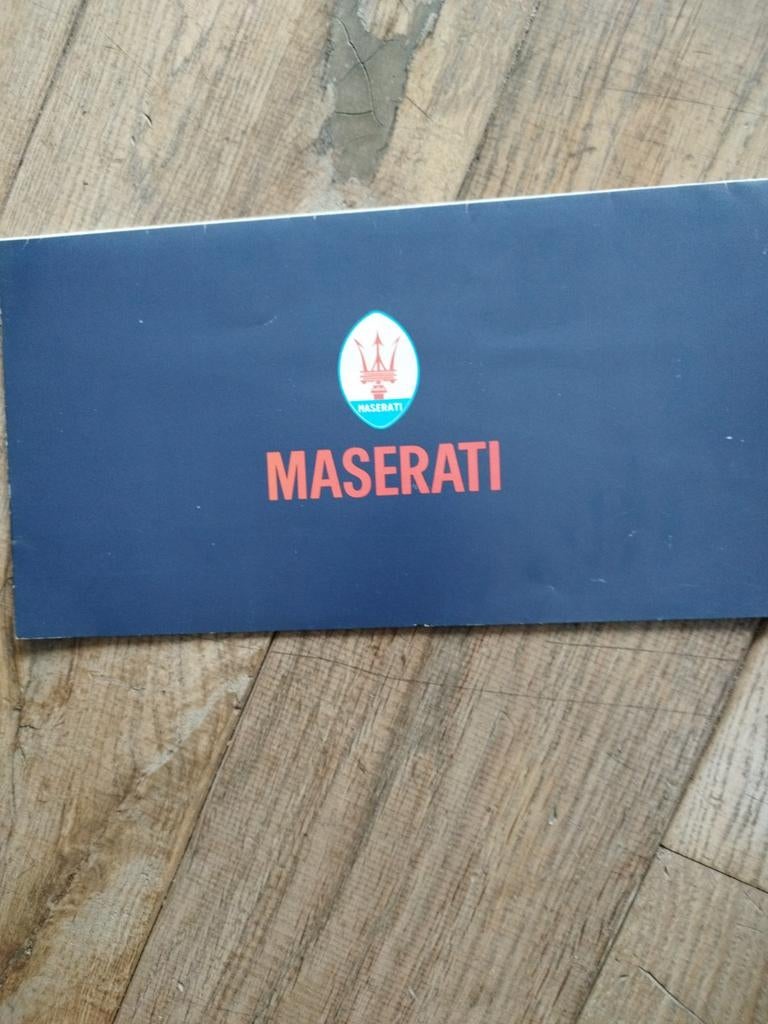 Maserati Indy Ghibli Mexico brochure 1973, Ophalen of Verzenden, Gelezen, Maserati