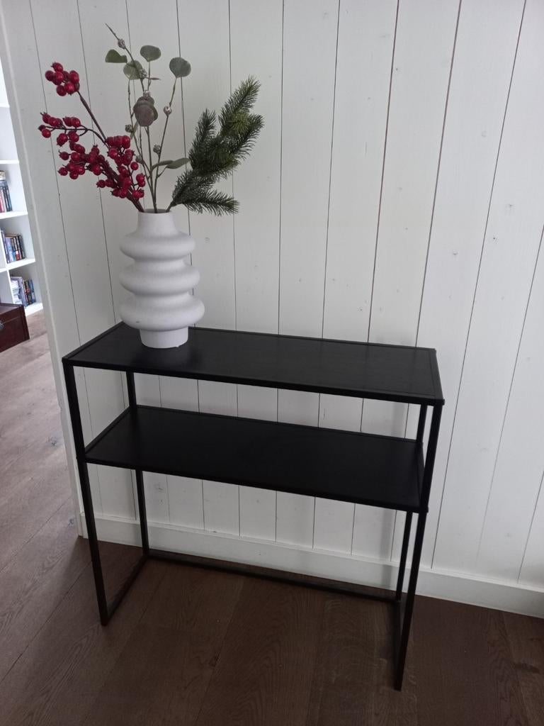 Sidetable zwart, Huis en Inrichting, Tafels | Sidetables, Ophalen, 50 tot 100 cm, Zo goed als nieuw, 25 tot 50 cm
