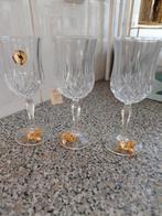3 kristallen wijnglazen, Ophalen of Verzenden