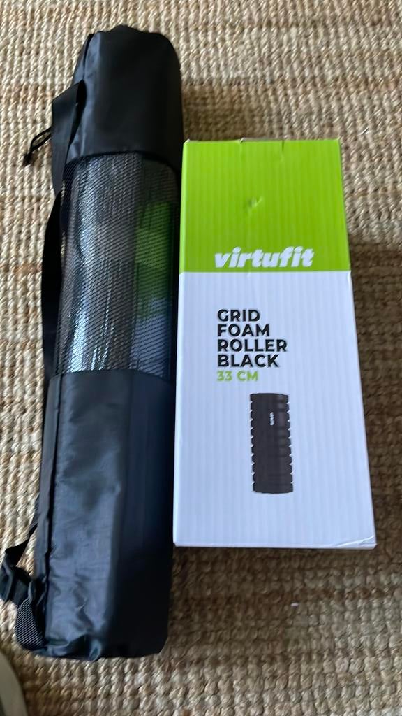 Virtufit mat en foam roller nieuw in verpakking, Ophalen of Verzenden, Nieuw, Fitnessmat