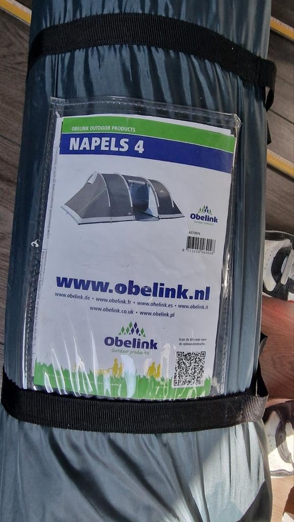 Obelink napels 4 tunneltent, Caravans en Kamperen, Ophalen, Gebruikt