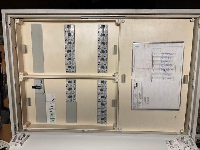 Meterkast groepenkast stoppenkast stalen schakelkast, Computers en Software, Serverkasten, Zo goed als nieuw, Ophalen