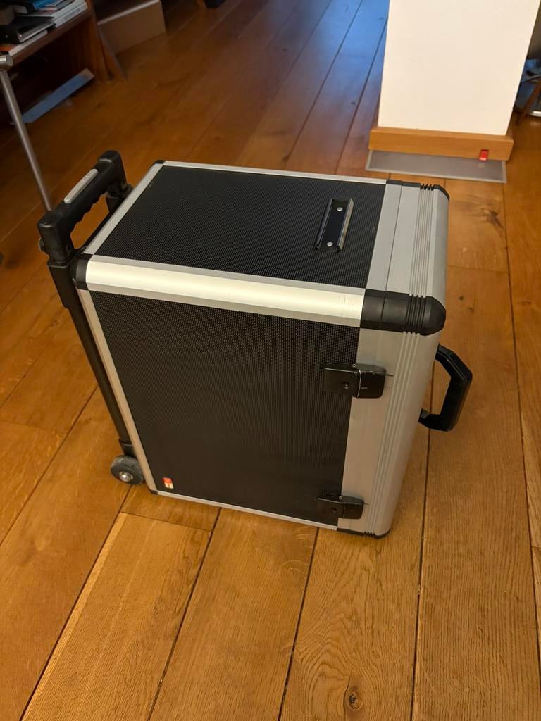 hulshof trolley / platen koffer / opberg koffer / wieltjes, Ophalen of Verzenden, Zo goed als nieuw, Overige instrumenten