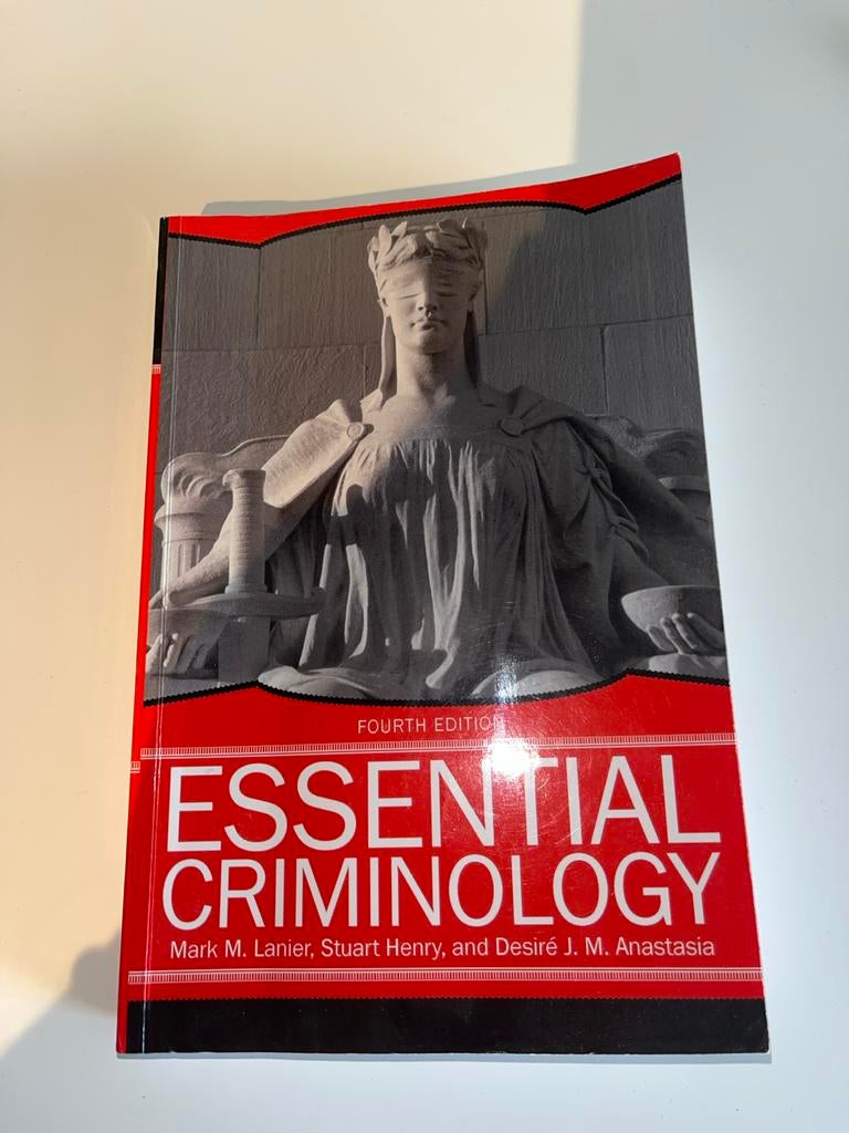 Essential Criminology - Fourth Edition, Boeken, Ophalen of Verzenden, Gamma, Gelezen, WO