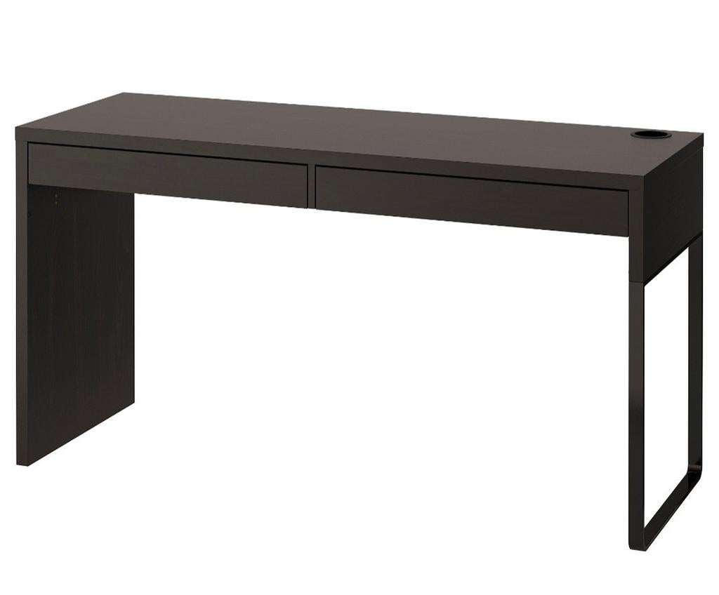 IKEA MICKE Desk - Large 142cm x 50cm - Black-Brown, Huis en Inrichting, Ophalen, Zo goed als nieuw