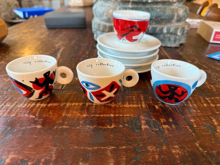 Illy collection espresso A.R. Penck 1997 genummerd, Huis en Inrichting, Keuken | Servies, Zo goed als nieuw, Kop(pen) en/of Schotel(s)