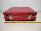 K657 VINTAGE stewardesskoffer rood in in goede staat, Overige materialen, Gebruikt, Onbekend, Minder dan 50 cm