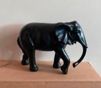 Olifant beeldje zwart,, Verzenden, Zo goed als nieuw, Dier