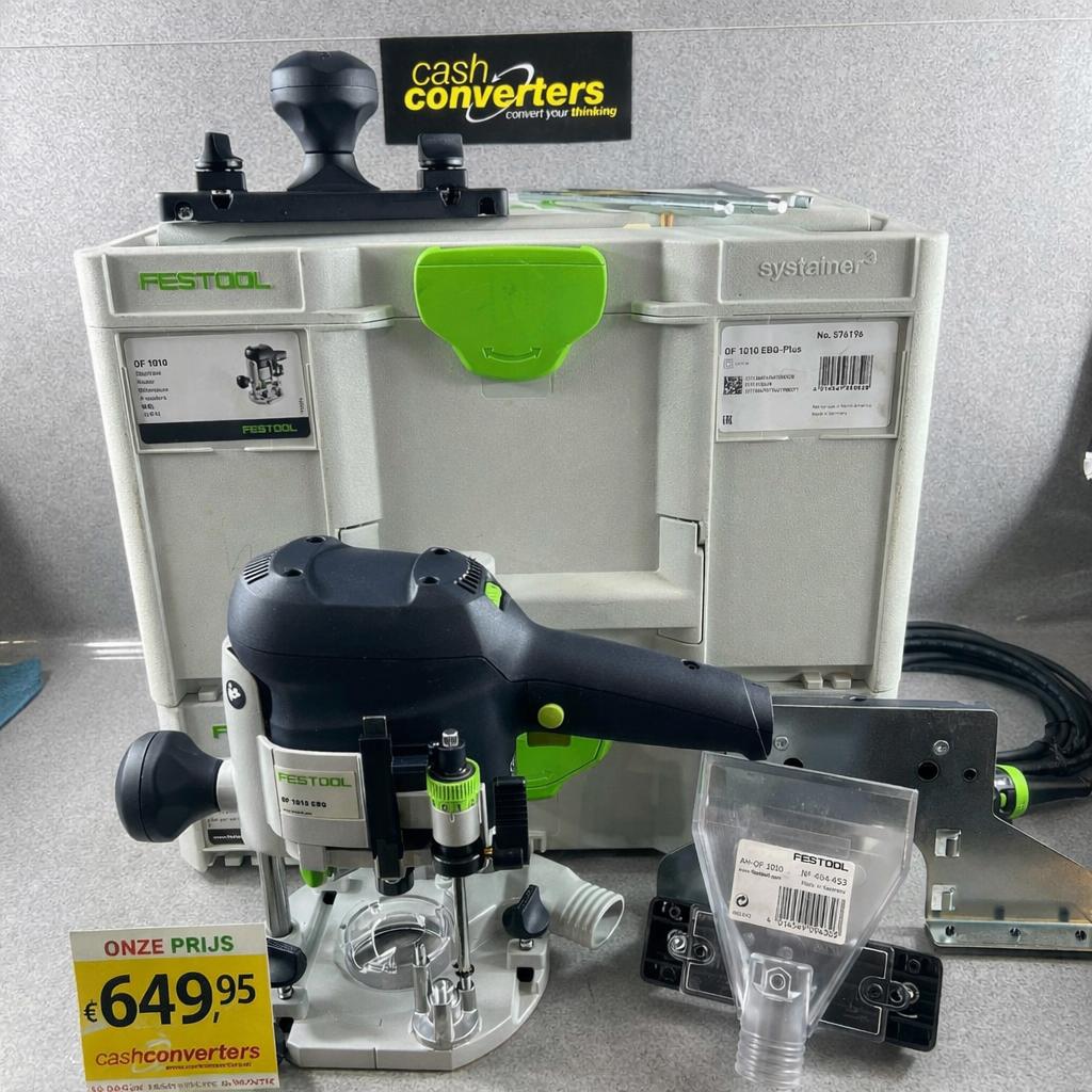 Festool OF1010 Bovenfrees+hole drilling set | ZGAN | 407057, Gebruikt, Ophalen of Verzenden, Bovenfrees, Festool