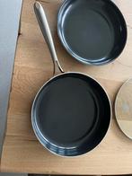 Pannenset - Koekenpannen en Braadpannen, Ophalen, Inductieplaat, Zo goed als nieuw, Rvs