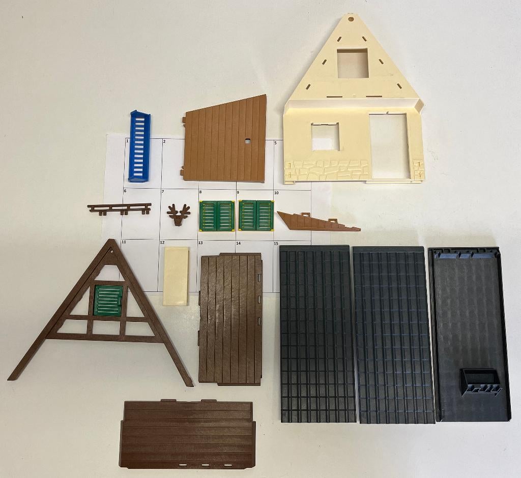 Losse Onderdelen nr 112: Boswachter Huis Huisje 4207 5004, Ophalen of Verzenden, Gebruikt, Los playmobil