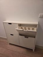 Witte schoenenkast met 4 vakken - IKEA Bissa, Huis en Inrichting, Kasten | Schoenenkasten, Ophalen, Zo goed als nieuw, Modern, Scandinavisch