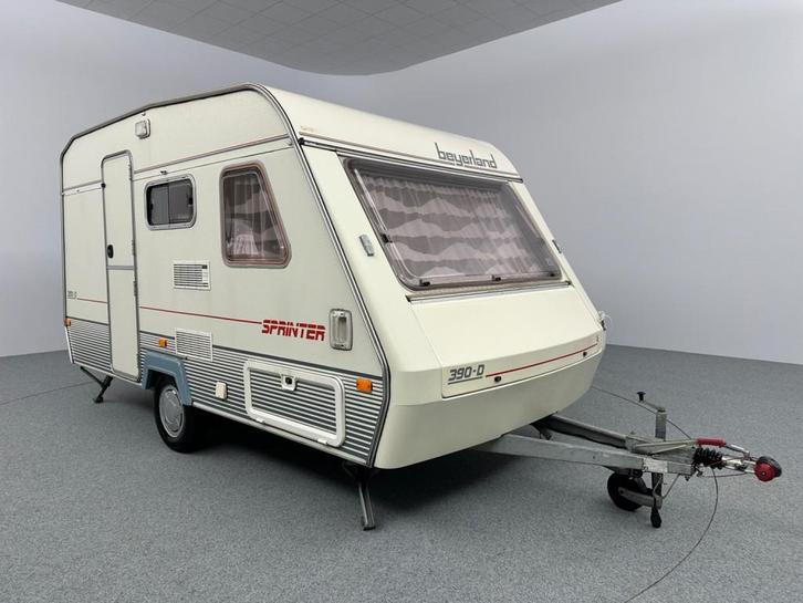 Beyerland Sprinter 390 Fietsendrager Ook Inkoop, Caravans en Kamperen, Caravans, Bedrijf, tot en met 4, 500 - 750 kg, Treinzit