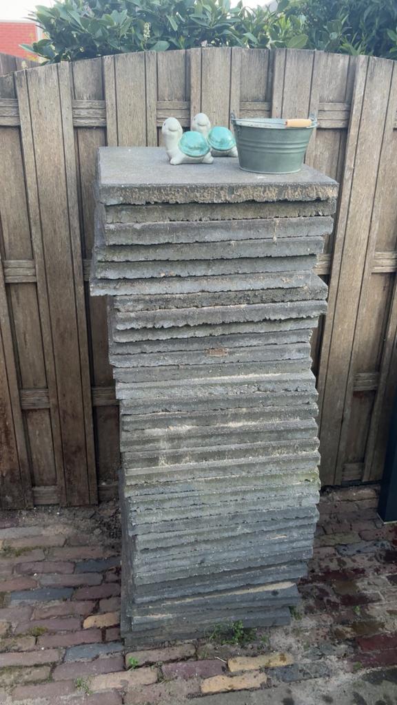 Tegels 50x50 gratis ophalen, Tuin en Terras, Tegels en Klinkers, Ophalen of Verzenden, Zo goed als nieuw, Beton, Terrastegels