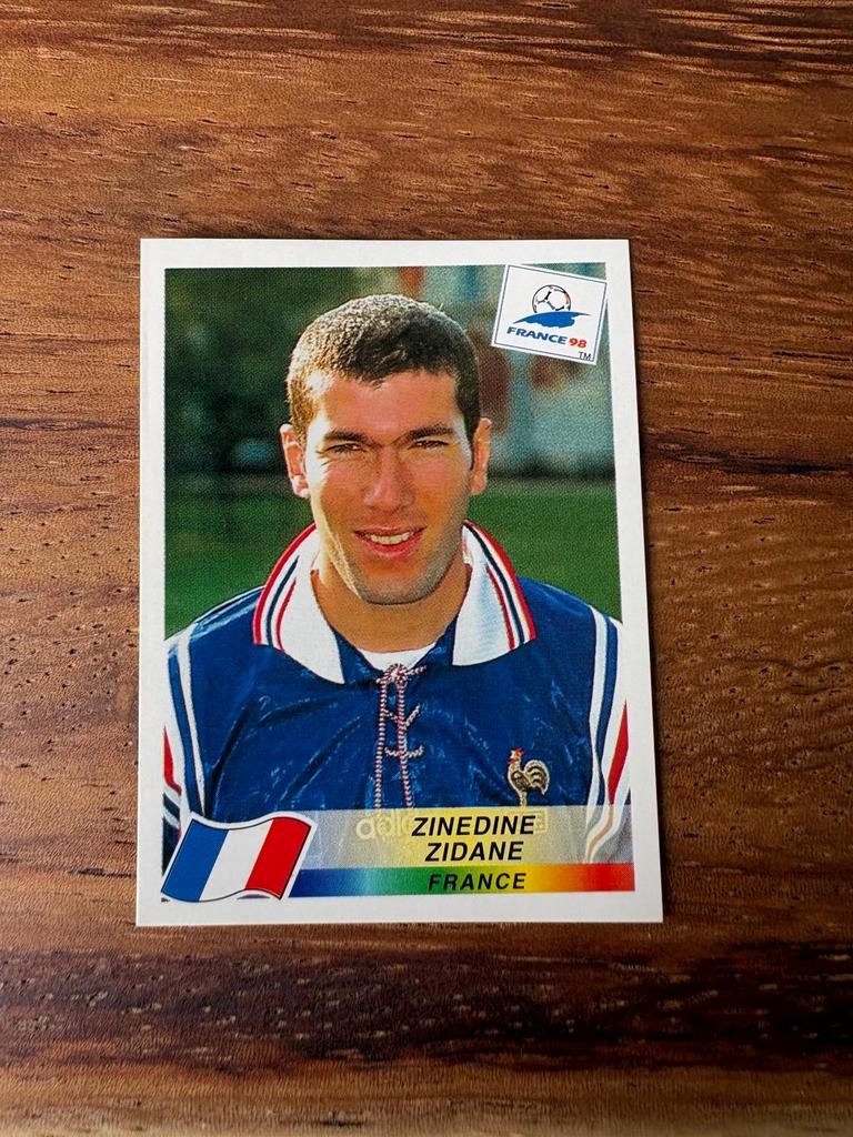 Zinedine Zidane Panini Sticker Frankrijk 98, Ophalen of Verzenden, Nieuw, Stickers en Plaatjes