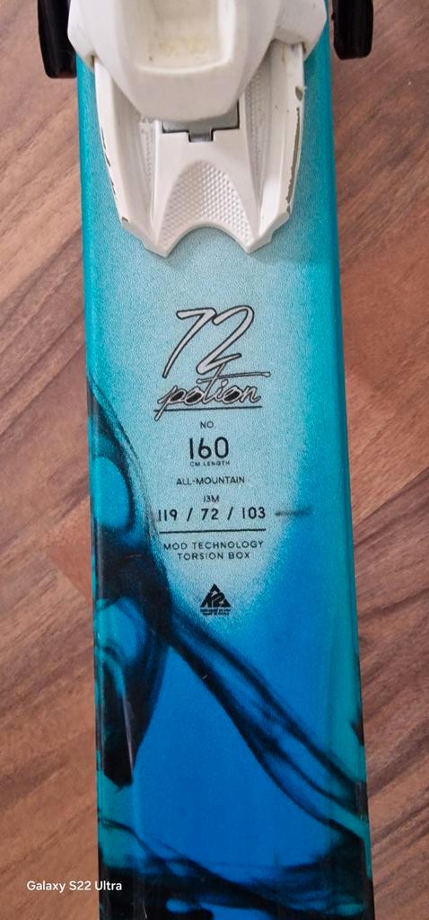 K2 Potion 72 Ski's 160cm - Beginner tot Gevorderd, Sport en Fitness, Skiën en Langlaufen, Gebruikt, Ski's, Skiën, Overige merken