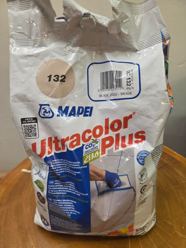 Mapei Ultracolor Plus voegsel beige 2x 5kg, Ophalen of Verzenden