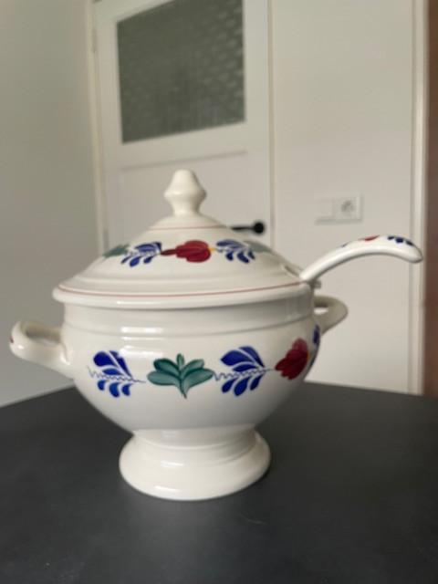 Soepterrine Boerenbont, Ophalen, Overige typen, Zo goed als nieuw, Aardewerk