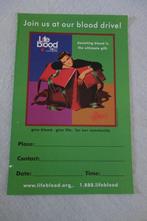 Posters Elvis Presley, give blood give life., Ophalen of Verzenden, Zo goed als nieuw, Poster, Artwork of Schilderij