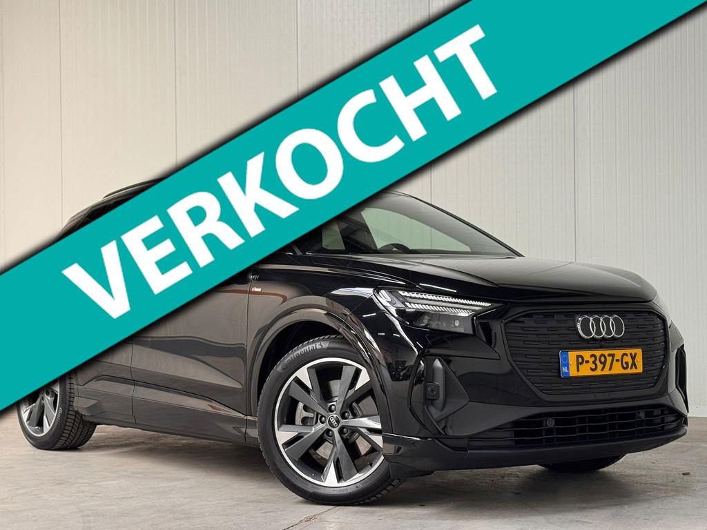 Audi Q4 e-tron 40 S-LINE Competition 77kWh l SOH 93.6% l HUD, Automaat, Achterwielaandrijving, 520 km, Zwart