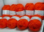 Phildar Phil Etik oranje garen, 10 bollen, Hobby en Vrije tijd, Breien en Haken, Ophalen of Verzenden, Nieuw, Breien of Haken