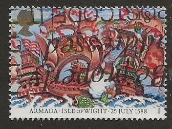 UK 19, armada, Verzenden, Gestempeld