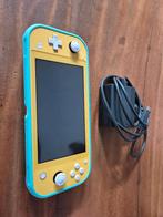 Nintendo Switch Lite + Beschermhoes + Oplader + Hard Case, Ophalen of Verzenden, Geel, Zo goed als nieuw