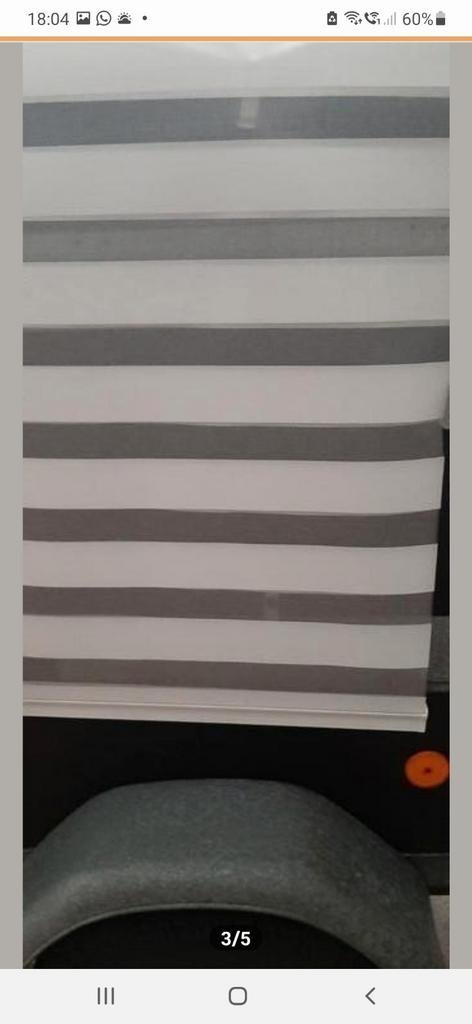 Duo rolgordijn niet verduisterend. 61,5 breed, max. 1 m lang, Ophalen of Verzenden