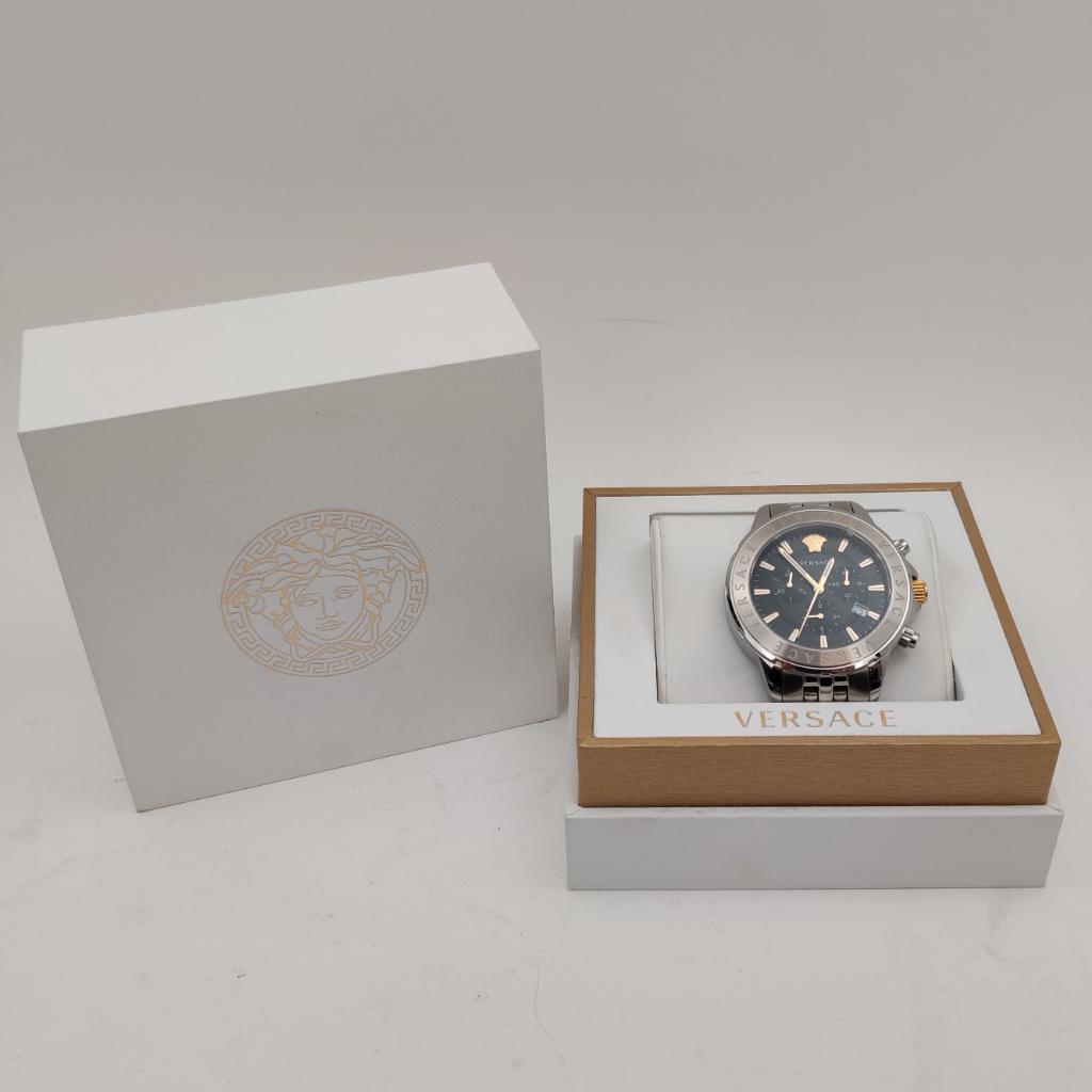 Versace - VEV601523 Quartz - Chrono Signature NIEUW! €499.99, Staal, Versace, Nieuw, Ophalen of Verzenden