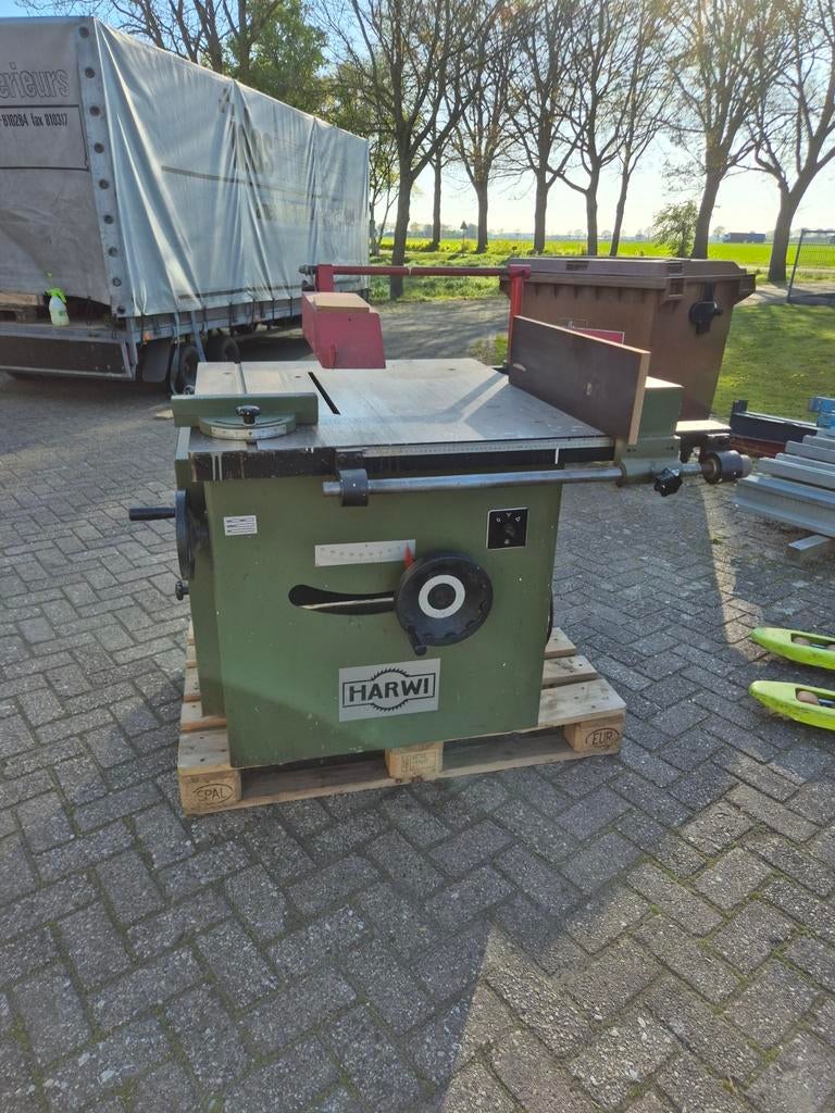 Harwi 130 schulpzaag, Ophalen of Verzenden, Gebruikt, 1200 watt of meer, 70 mm of meer