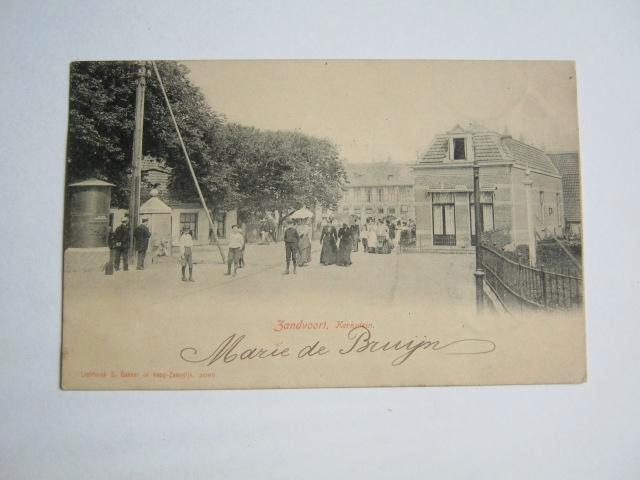 Ansichtkaarten Nederland, TC 3-85 Zandvoort, Kerkplein 1902, Verzamelen, Ansichtkaarten | Nederland, Gelopen, Noord-Holland, Voor 1920
