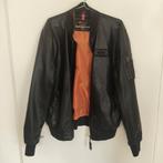 Alpha Industries Vegan Leren Bomberjack - Maat L, Kleding | Heren, Jassen | Zomer, Maat 52/54 (L), Alpha Industries, Zwart, Ophalen of Verzenden