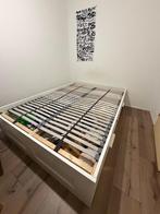 Bed frame ikea malm 140x200, Ophalen, Gebruikt, Minimal, Wit