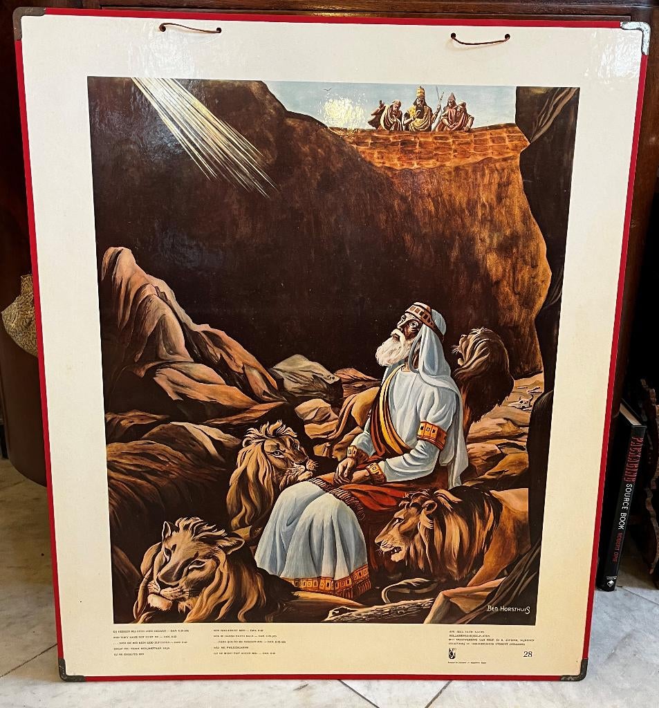 Oude schoolplaat nr. 28: Daniel, leeuwen, Ophalen, Overige thema's