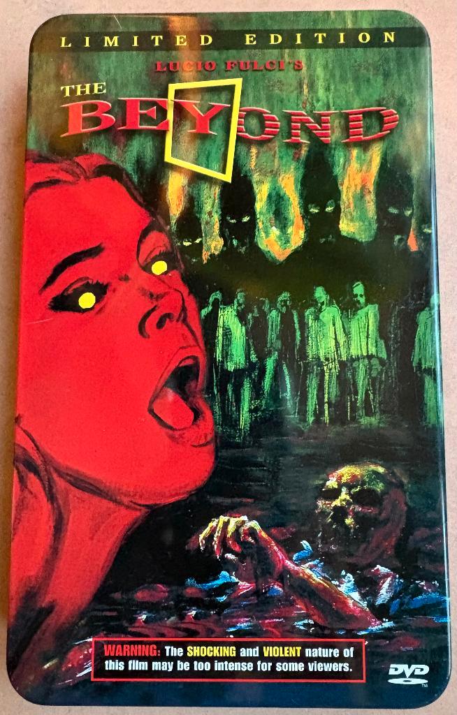 Lucio Fulci - 'The Beyond' (import, Limited Edition, blik), Cd's en Dvd's, Dvd's | Horror, Zo goed als nieuw, Vampiers of Zombies