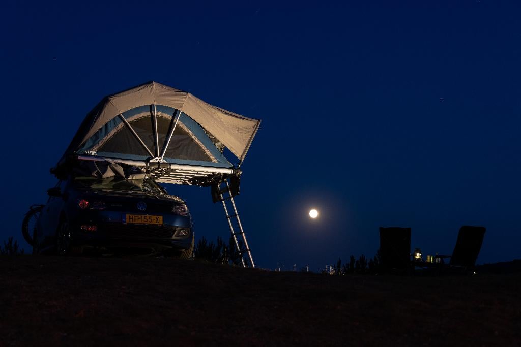 Sheepie Yuna 140 daktent inclusief luifel en voortent, Caravans en Kamperen, Ophalen, Gebruikt, Tot en met 2