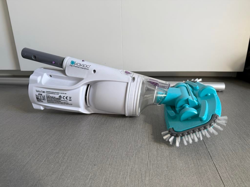 Kokido Telsa 30 Zwembadstofzuiger incl. aluminium steel, Ophalen, Gebruikt, Minder dan 80 cm, Overige typen