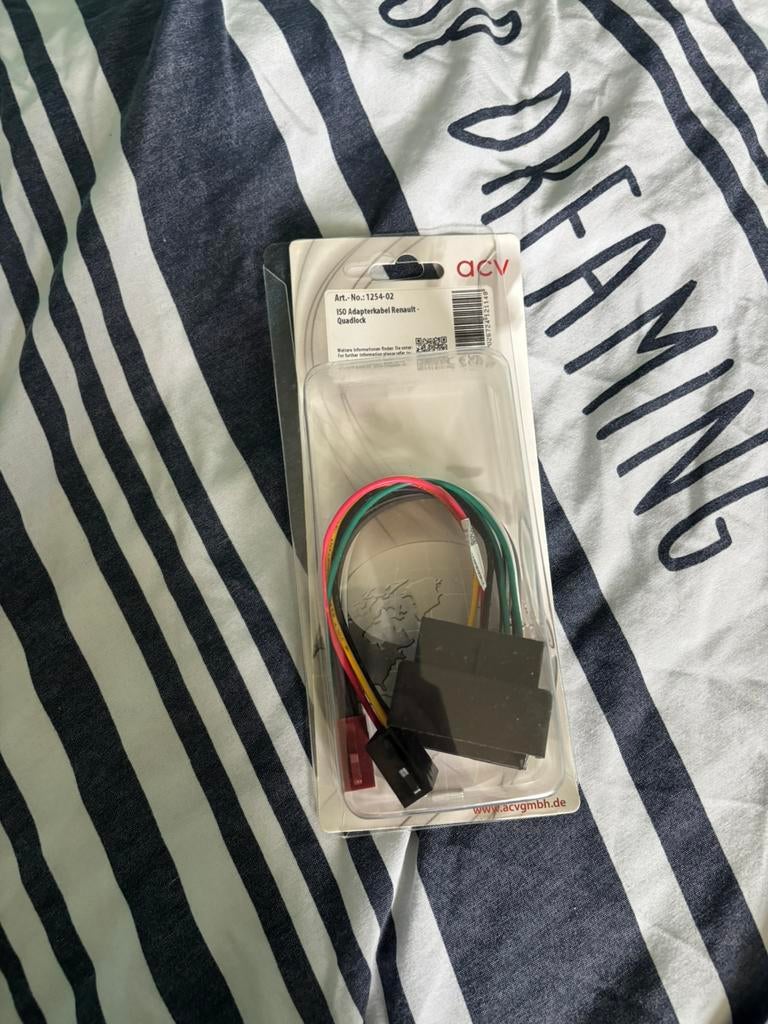 ISO adapterkabel renault ( twingo ), Ophalen of Verzenden, Nieuw